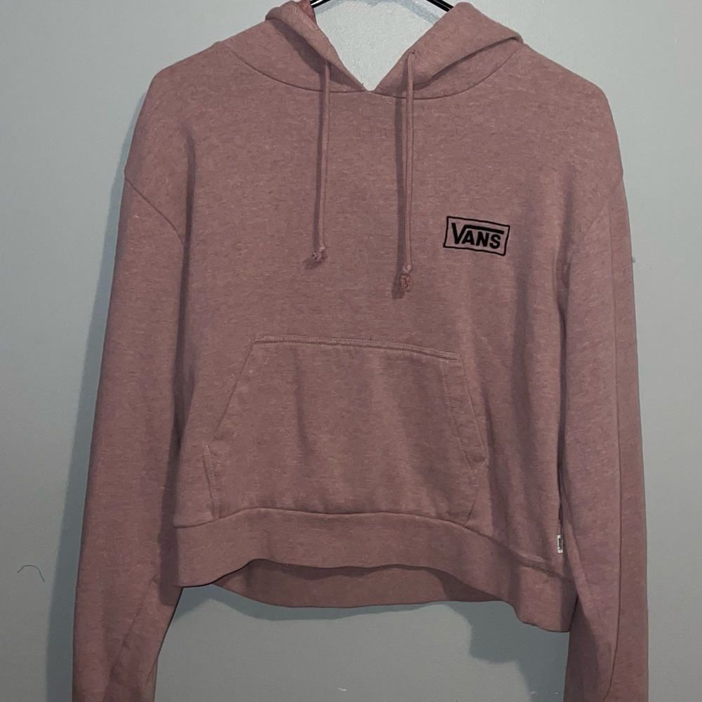 Medium pink vans crop top hoodie